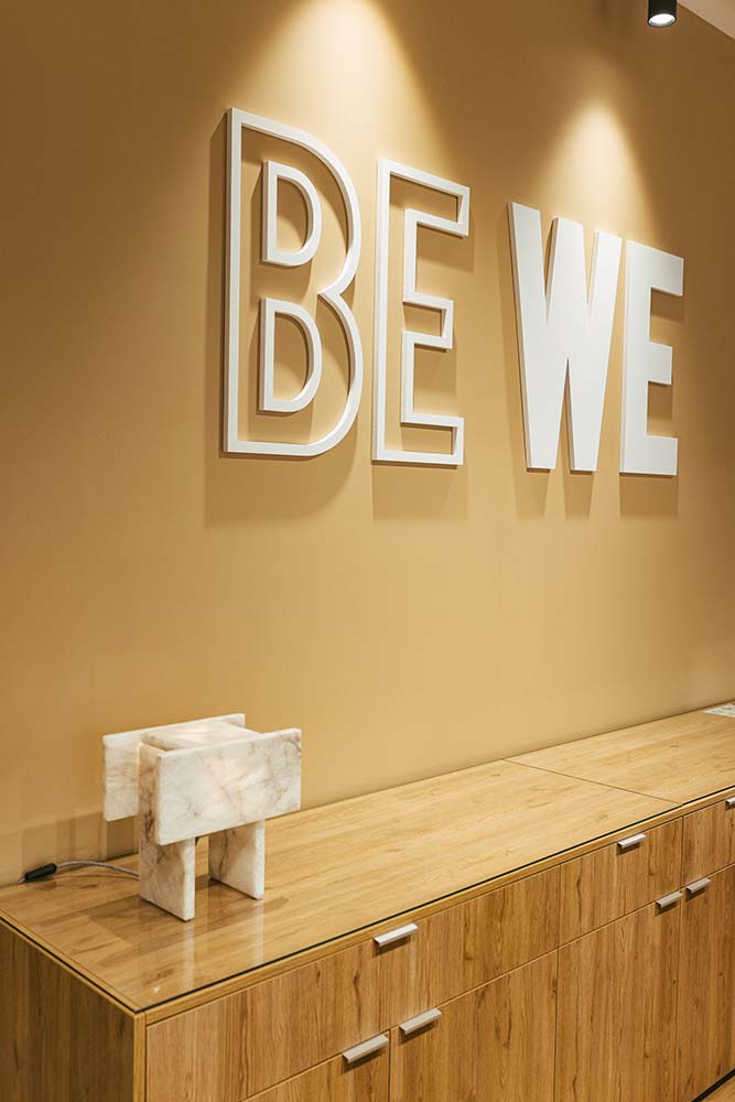 Be We, detalhe do interior da concept store